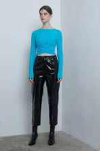 Load image into Gallery viewer, Crop Faux Leather Pants