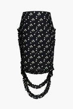 Load image into Gallery viewer, Daisy Print Silk Skirt
