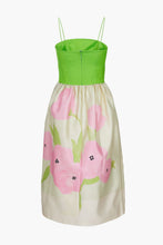 Load image into Gallery viewer, Floral Print Silk Dress