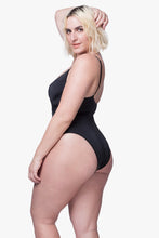 Load image into Gallery viewer, Black One-Piece Swimsuit