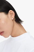 Load image into Gallery viewer, Crystal Stud Hoop Earrings
