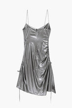 Load image into Gallery viewer, Semi-Sheer Pleated Mini Dress
