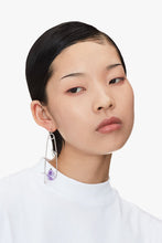 Load image into Gallery viewer, Pin Drop Amethyst Crystal Earrings
