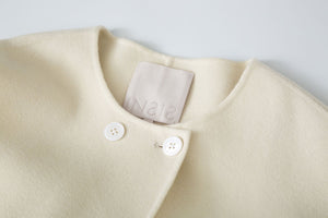 Round Neck Wool Coat