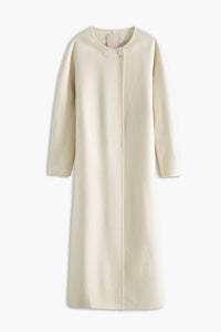 Round Neck Wool Coat