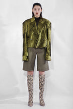 Load image into Gallery viewer, Faux Leather Knee Shorts
