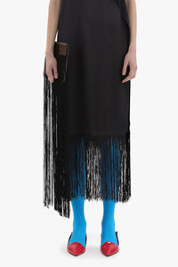 Tassel Dress with Ruffle Trim