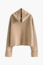 Load image into Gallery viewer, Ribbed Turtleneck Crop Sweater
