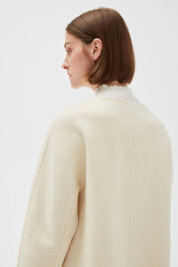 Round Neck Wool Coat