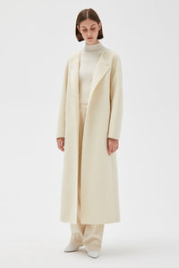 Round Neck Wool Coat