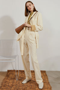 Belted Suit Pants