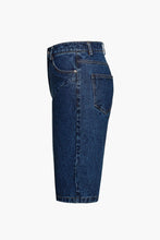 Load image into Gallery viewer, Mid-Rise Straight Short Jeans
