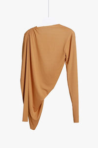 Open Back Pleated Shirt
