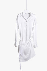 Long Deconstructed Shirt Dress