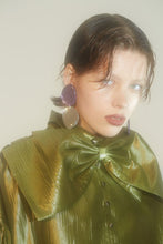 Load image into Gallery viewer, Asymmetrical Mirror Two-Tone Earrings
