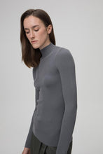 Load image into Gallery viewer, Ribbed High-Neck Shirt
