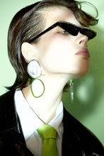 Load image into Gallery viewer, Asymmetrical Mirror Two-Tone Earrings
