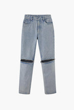 Load image into Gallery viewer, Straight Leg Zipper Jeans
