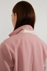 Belted Wide Shoulder Blazer