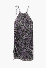 Load image into Gallery viewer, Asymmetrical Leopard Print Halter Top
