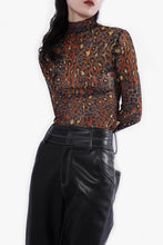 Load image into Gallery viewer, Leopard Mesh Top
