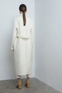 Wool Knit Sleeved Coat