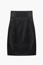Load image into Gallery viewer, High-Rise Faux Leather Skirt
