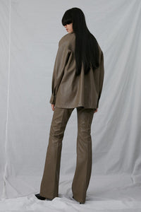 Faux Leather Slim Pants