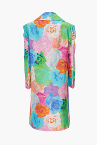 Rose Print Long Jacket