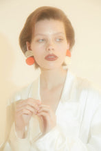 Load image into Gallery viewer, Asymmetrical Mirror Egg Earrings

