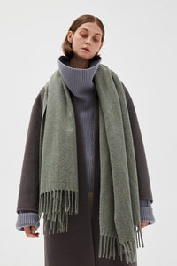 Fringed Wool Scarf