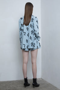 Printed Blazer