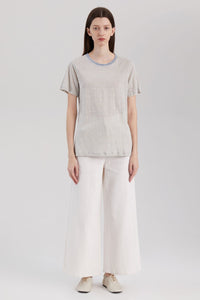 Striped Linen Cotton T-Shirt