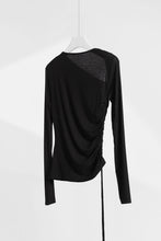 Load image into Gallery viewer, Shoulder Cut-Out Drawstring Shirt
