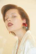 Load image into Gallery viewer, Asymmetrical Mirror Egg Earrings
