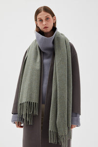 Fringed Wool Scarf
