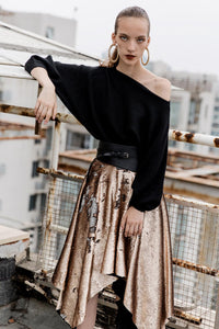 Knit Dolman Sleeve Sweater