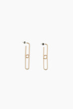 Load image into Gallery viewer, Rectangle Link Earrings
