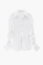 Load image into Gallery viewer, Pleated Sheer Button Shirt

