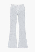Load image into Gallery viewer, Sheer Sequin Bell Bottom Pants
