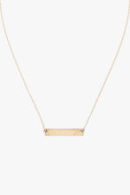 Load image into Gallery viewer, Gold Plated Bar Necklace
