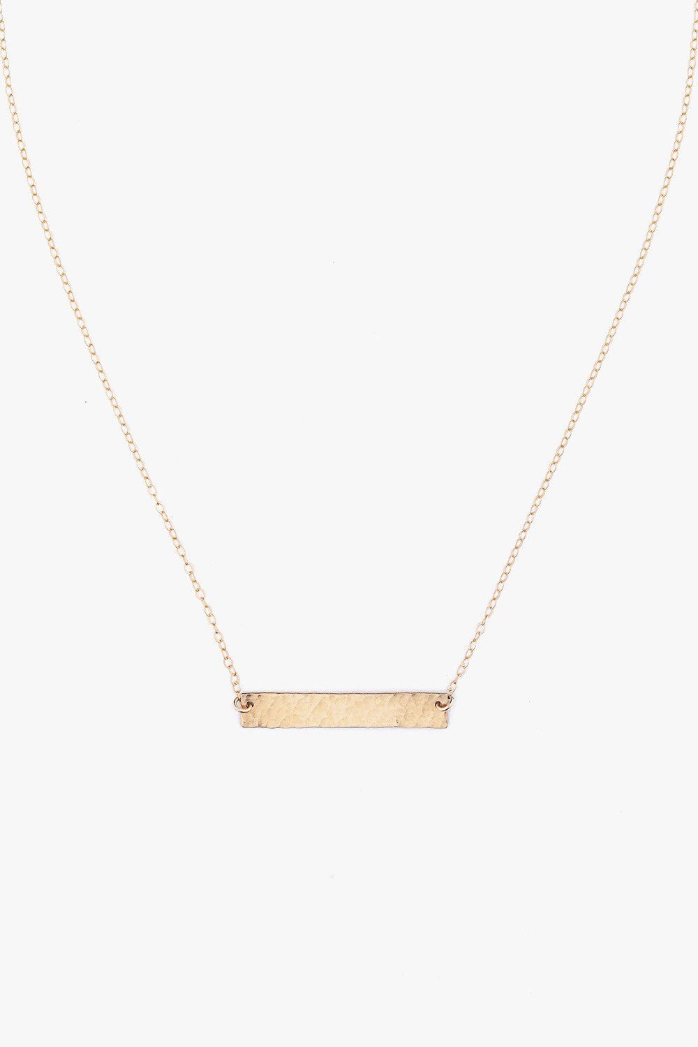Gold Plated Bar Necklace