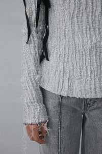 Off-Shoulder Laced Up Shirt